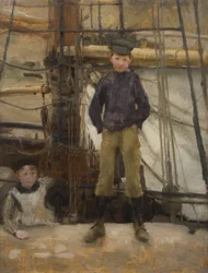 Deux enfants sur le pont